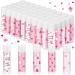 Swiffen 50 Pack Valentine's Lip Balms Gifts Bulk for Women Galentine's Day Party Supplies Basket Stuffers Heart Moisturizing Lip Balm Gifts for Her Teachers Staff Coworkers (Cute)