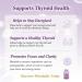 Bloat No More Thyroid Support for Women with Selenium Iodine Supplements Supports Focus and Clarity - Vegetarian and Gluten-Free - 60 Capsules - Buy Online on GoSupps.com