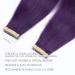 Hotlulana Purple Tape Extensions - 100% Real Hair 20 Inch Invisible Weft 10 Piece Soft & Natural - Buy Online on GoSupps.com