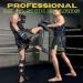 Evo Fitness Matte Black Shin Guards for Kickboxing Muay Thai & MMA - Foam Leg Protection for Sparring & Boxing - Buy Online on GoSupps.com
