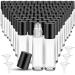 Sumind 150 Pcs Essential Oil Roller Bottles 10 ml Glass Roller Bottles with Stainless Steel Roller Balls Empty Bottles Leak Proof Roll on Bottles with 5 Funnel for Travel Perfume Essential Oil (Clear)