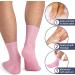 Shop No Lifting X-Large Reusable Silicone Moisturizing Socks for Dry Skin | Non-Slip Spa Socks for Men - Pink & Tan - Buy Online on GoSupps.com
