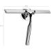 Ettori 10'' Stainless Steel Shower Squeegee | Clear Glass Wall Cleaner with Suction Hook - Buy Online on GoSupps.com