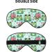 Double-Sided Kawaii Frog & Flowers Eye Mask - Unisex Sleep Shade Cover for Ultimate Comfort - Buy Online on GoSupps.com