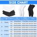 Kids Youth Basketball Compression Leg & Arm Sleeves - 4 Pairs Black/White (Small) - Buy Online on GoSupps.com
