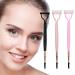 Miss Kiss Mascara Steel Separator Comb with Adjustable Brush Eyelash Comb Dual Head Lash Separator Tool Lashes Brush for Excess Mascara 3 Pack