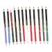 FOMIYES 12pcs Lip Liner Eyeliner Waterproof Eyeliner Pencil Makeup Pencil Eye Shadow Pencil Lips Black Eye
