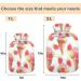 Naanle Watercolor Hot Water Bottle - 1L Transparent Strawberry Ice Cream Design for Pain Relief & Therapy | Ideal for Bed Hands & Feet - Buy Online on GoSupps.com