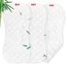 Moonsea Quilted Thicker Changing Pad Liner 3 Pack Waterproof, Fit for Changing Pad Liners Non-Slip Back Design Reusable Pads Machine Washable, White - 12.5"x 29" (Pack of 3) 