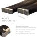 Buy If-of-Hearted Real Hair Tape Extensions - 40pcs 100g 22 Inch Balayage Dark Brown to Chestnut Brown | Invisible Silky & Easy to Use - Buy Online on GoSupps.com