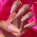 LUXXI Medium Coffin Press On Nails - Pink Chrome | Long-Lasting & Waterproof | 24pc Nail Kit with Glue - Baddie Style - Buy Online on GoSupps.com