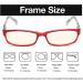 Reducblu Women's Blue Light Blocking Computer Readers 5 Pairs Mix 1.75x - Buy Online on GoSupps.com