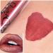 ROMANTIC BEAR 16 Colors Waterproof Long Lasting Matte Liquid Lipstick Beauty Lip Gloss (russetish)