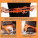 LAXSF Ice Cleats for Shoes and Boots - Non-Slip Traction Grips for Snow Walking - Winter Hiking, Climbing, Ice Fishing - Orange Latex Large - Buy Online on GoSupps.com