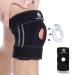 MAYKI Knee Support Men 1 PCS Adjustable Knee Support Brace for Men/Women with Patella Gel Pad Anti-Slip Knee Supports for Arthritis/Ligament Damage Knee Brace for Running/Weight Lifting One Size Dark Black 1