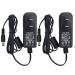 2packs DC 12V 1.5A 18watt Power Adapter Supply Switching for Cameras Plug 5.5mm x 2.1mm