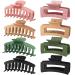 Large Hair Claw Clips 8 Pack, Big Rectangular Claw Clips,2 Styles Big Claw Clips Large Hair Clips Strong Hold for Women, Large Claw Clips For Thick Hair, Large Square Hair Clips, Matte Claw ClipsClaw Clips Warm Color: Pink…
