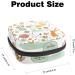 Stylish Menstruation Pad Bag with Zipper - Women's Tampon & Napkin Collection Bag (Cats Rabbits Birds Flowers Patterns) - Color 3 - Buy Online on GoSupps.com