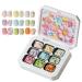Vernis ongles gel solide - 9 couleurs - 2 5 g x 9 - Colle ongles lisse et empilable - Pour French Tips extension de vacances salon fille anniversaire manucure la maison
