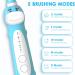 Dinosaur Electric Toothbrush for Kids | Sonic Toothbrush with Timer & Reminder | Rechargeable | Ages 3-12 | 5 Modes | Blue | Includes 4 Brush Heads & Wall-Mounted Holder - Buy Online on GoSupps.com