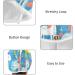 Small Horse Blue Hair Towel 2 Pack | Super Absorbent Quick Dry Turbans for Women & Girls - Buy Online on GoSupps.com