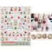 Christmas Nail Stickers 9 Sheets Self-Adhesive Nail Decal for Kids Cute Cartoon Nail Art Decoration Design Supplies - Buy Online on GoSupps.com