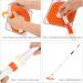Wall Mop Cleaner with Long Handle | Baseboard Cleaning Tool with Extension Pole | 4 Washable Pads | 54in - Buy Online on GoSupps.com