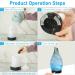 Blue Ink 100ML Ultrasonic Aromatherapy Diffuser with LED Light - Electric Essential Oil Humidifier for Home Office Yoga Spa - Buy Online on GoSupps.com