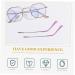 Buy Gleavi Replacement Glasses - Universal Metal Arm & Hinge Bracket (13.5x0.6cm) - Violet Frame | International Shipping - Buy Online on GoSupps.com
