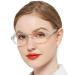 OCCI CHIARI Blue Light Reading Glasses for Women 2.0 Sturdy Reader for lady(1.0 1.5 2.0 2.5 3.0 3.5 4.0) Digintal Games for Eye Strain 3-transparent 2.0 x