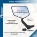 Reezer Left Bicycle Mirror - Extra Large 360 Adjustable Rear View Mirror for E-Bikes & E-Scooters - Compatible with All Models | Best E-Bike Accessories - Buy Online on GoSupps.com