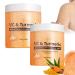 Gommage au sel Glow gommage exfoliant hydratant au curcuma et la vitamine C exfoliant nettoyant en profondeur pour le corps nourrit la peau en douceur pour le corps le visage et les pieds 2pcs