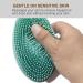 Silicone Body Scrubber Brush with Bamboo Handle - Easy to Clean, Long Lasting & Hygienic - Buy Online on GoSupps.com