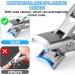 Thick Nail Clippers for Men - 2024 Ultra Sharp & Heavy-Duty Stainless Steel Wide Jaw Opening with Catcher File for Seniors - Buy Online on GoSupps.com