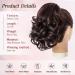 ONETIDE Short Curly Claw Synthetic Ponytail Extension Clip in Wavy Pony Tail Hair Extension Natural Hairpiece for Women Daily Use(Dark Brown) - Buy Online on GoSupps.com