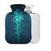 Jellyfishes bladder -free hot water bottle with cover 2 l large hot water bag for pain relief headache neck and shoulders