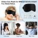 3D Contoured Sleep Eye Mask - Zero Pressure 99% Light Block Adjustable & Washable - Perfect for Home Travel & Office - Buy Online on GoSupps.com