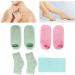 Qukaim Spa Socks Moisturizing Gel Socks and Neck Wrap Set for Home Beauty Salon Spa Socks for Moisturizing Dry Skin Cracked Heels and Cuticles - Buy Online on GoSupps.com