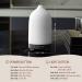 Gooamp 100ML Ceramic Diffuser with 7 Color Lights and Auto Shut Off Deep Wood Grain Base, Ideal for Aromatherapy in Home, Office, and Room - Buy Online on GoSupps.com