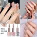 Nail Polish Set - Glitter Nude Nail Varnish Set - 3Pcs Glitter Nude Pink Nial Polish Natural Look - Quick Dry Nail Varnish Gift Set DIY Manicure Home (Glitter Nude) - Buy Online on GoSupps.com