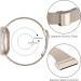 Joyozy Slim Metal Bands for Fitbit Versa 3&Sense - Stainless Steel Wristbands with Bling Case (Champagne Gold) - Buy Online on GoSupps.com