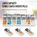 Weekly Pill Organizer - 7-Day Detachable Pill Box for Vitamins Fish Oil & Medications - Travel Friendly Black & White Design - Buy Online on GoSupps.com