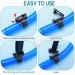 Dive Snorkel Clip Set - 16 Pcs Universal Plastic Silicone Keeper for Snorkel Mask - Black Attachment Gear Spare Part for Snorkeling and Diving - Buy Online on GoSupps.com