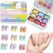 Painting Gel Gradient Gels 2.5g x 9 No-Wipe Set UV LED Quick Curing Shine Smooth Application Paints Gel for Beauty Personal Home Salon and Arts Decoration