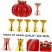 Beavorty Pumpkin Slices Manicure Practice Base magnetic base magnetic mount crystal display stand crystal holder Manicure Supplies Manicure Stand Retro Manicure Base nail exercise rack 5.5X4cm Red - Buy Online on GoSupps.com