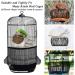 SYOOY Universal Bird Cage Cover Seed Catcher - Adjustable Nylon Mesh Netting Skirt for Parrot & Parakeet Birdcages - Black - Buy Online on GoSupps.com