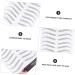 FRCOLOR Artificial Eyebrows 12 Sheets Waterproof Eyebrow Stickers Water Proof Stickers Black Eyebrow Tattoos Artificial Eyebrow - Buy Online on GoSupps.com