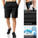 Haimont Men's Running Shorts 7 - Quick Dry Lightweight Athletic Shorts with Zipper Pockets - Black - Size Medium - Buy Online on GoSupps.com