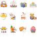 tixoacke 12Piece Easter Party Cake Decorations Easter Cupcake Toppers Festive Rabbit Gnomes Embellishments Dessert Decorations Easter Party Decorations - Buy Online on GoSupps.com