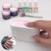 2pcs Dip Powder Recycling Tray System & French Dip Nail Tray Set with Dust Cleaning Brush - Pink & White | AMAZDIP Dipping Powder Nail Glitter Saver Accessories - Buy Online on GoSupps.com